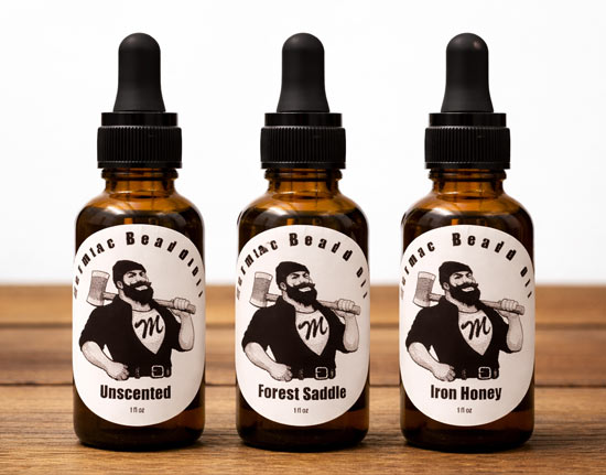 Mermac Beard Oil Forest Saddle Iron Honey Unscented