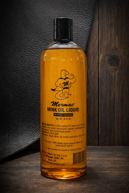 Mermac Mink Oil Liquid bottle